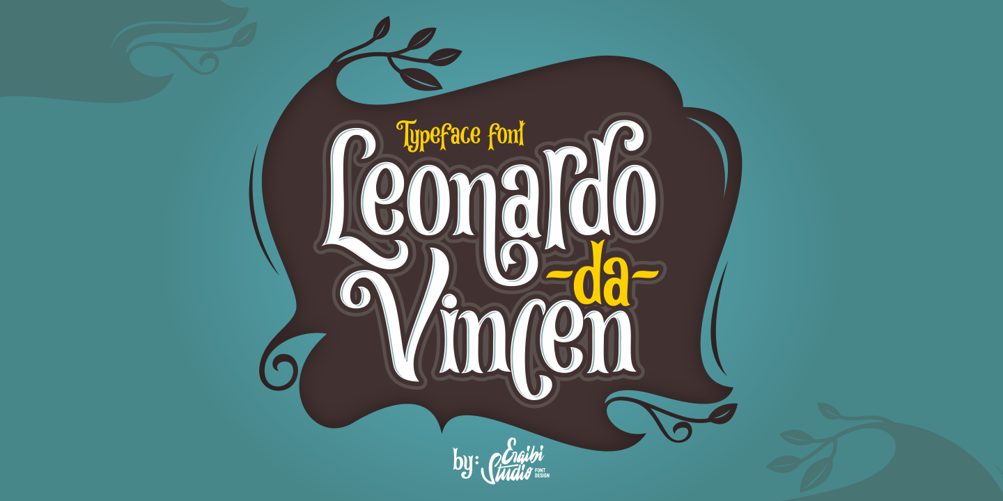 Leonardo da Vincen Regular Font preview